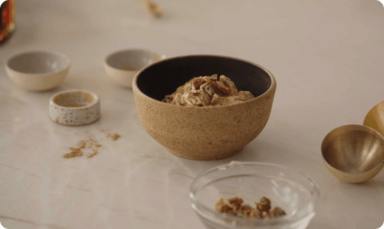 Pumpkin yogurt bowl