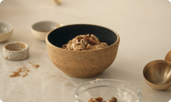 Pumpkin yogurt bowl